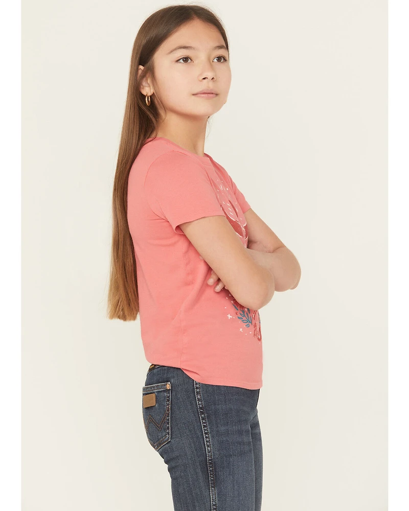 Wrangler Girls' Steer Short Sleeve Graphic Tee
