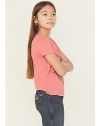 Wrangler Girls' Steer Short Sleeve Graphic Tee