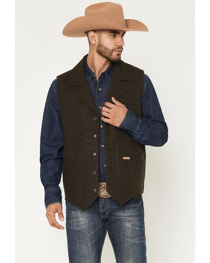 Powder River Outfitters Men's Wool Button-Down Vest