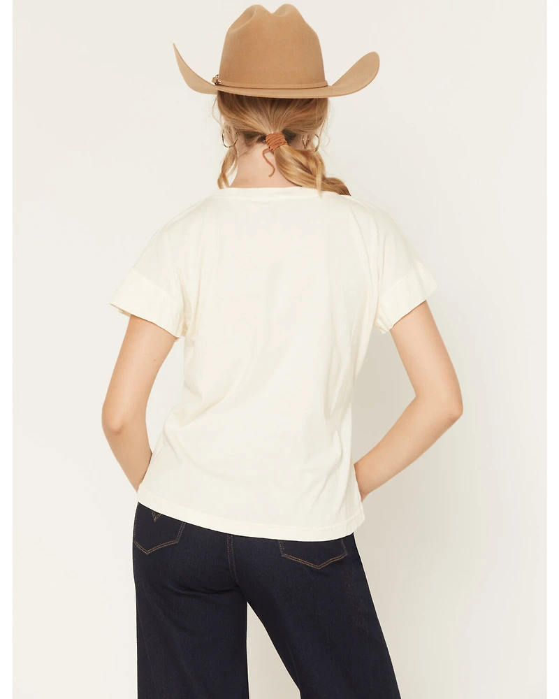 All Us Women's Cowboy Star Short Sleeve Graphic Tee