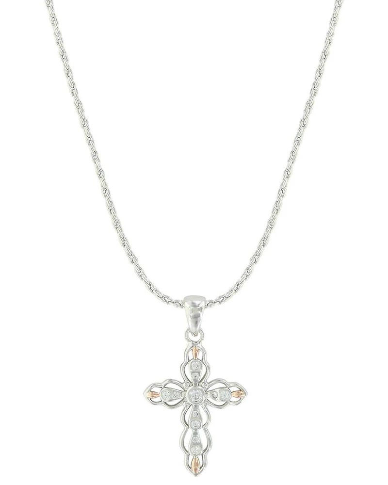 Montana Silversmiths Women's Against The Light Cross Necklace