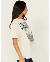 Cleo + Wolf Women's Adeline Short Sleeve Boyfriend Graphic Tee