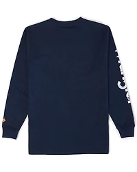 Wrangler Men's FR Logo Sleeve Graphic Long Work Shirt - Big