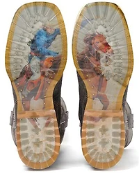 Tin Haul Men's Laditudes Team Rodeo Sole Western Boots - Broad Square Toe