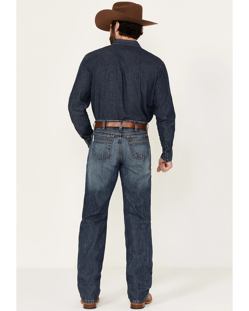 Cinch Men's White Label Relaxed Fit Denim Jeans Dark Stonewash