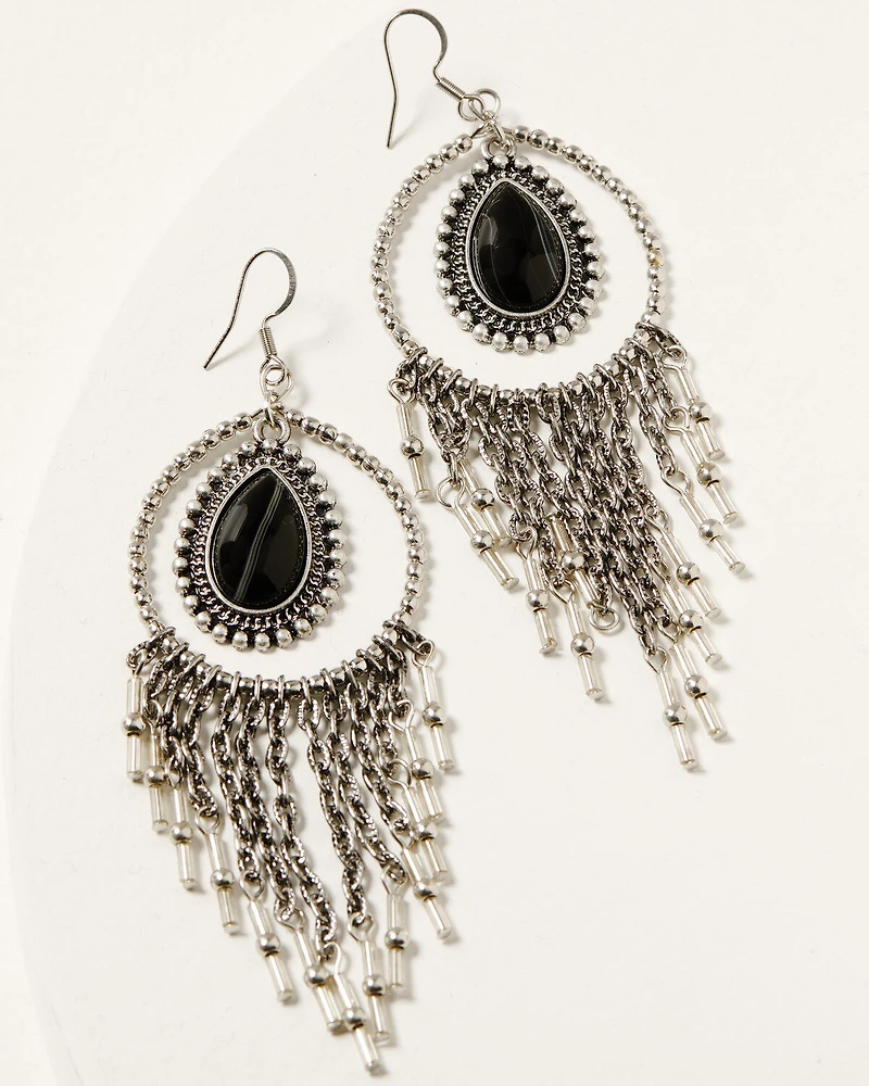 Idyllwind Women's Luna Black Earrings