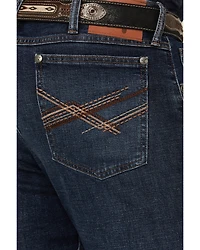 Wrangler 20X Men's Stirrup Dark Wash Slim Bootcut Stretch Denim Jeans