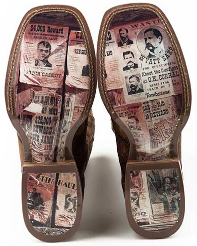 Tin Haul Men's Dead Or Alive Western Boots - Broad Square Toe