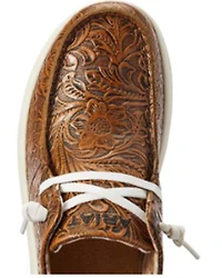 Ariat Women's Floral Embossed Casual Hilo Shoe - Moc Toe