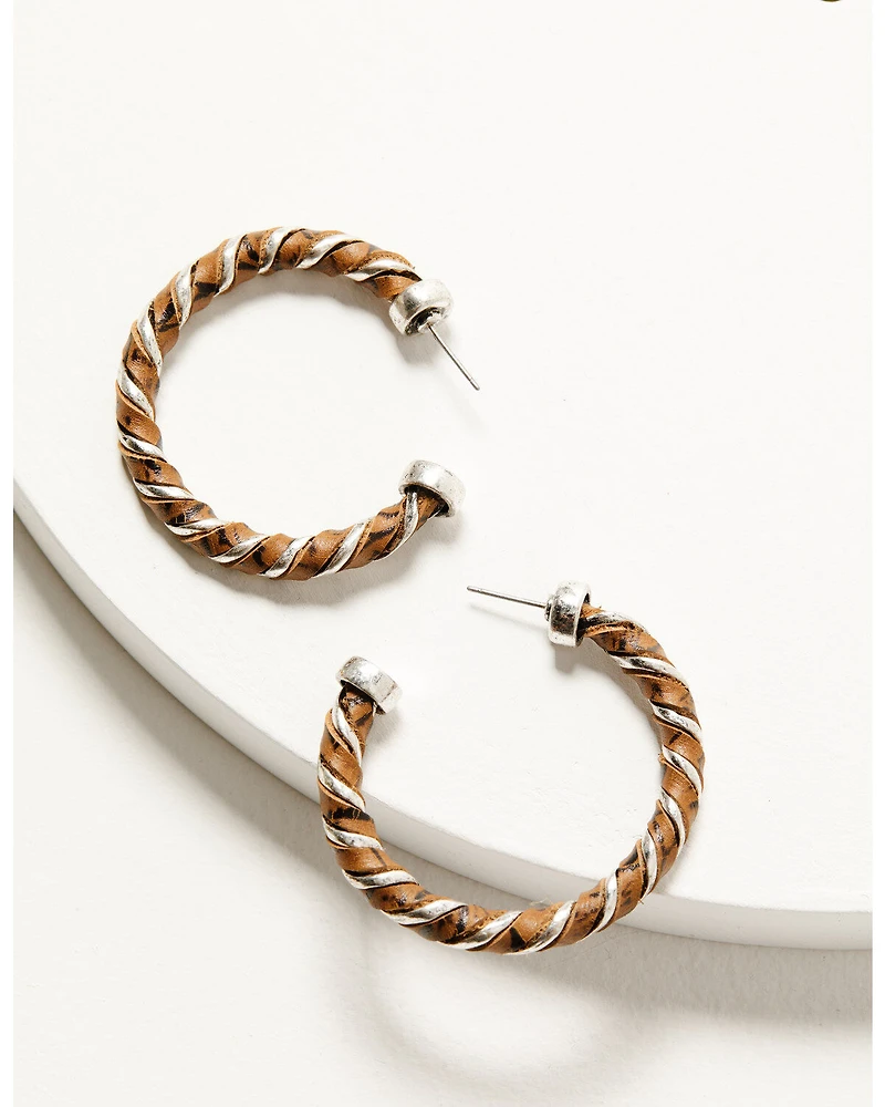 Shyanne Women's Heritage Valley Twisted Hoop Earring Set - 2 Piece