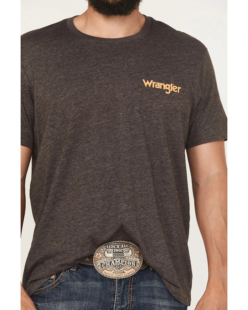 Wrangler Men's Cowboy Logo Short Sleeve Graphic T-Shirt