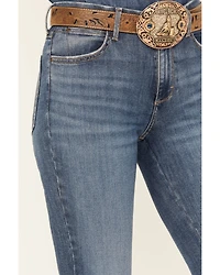 Wrangler Women's Lily Medium Wash Bespoke High Rise Flare Stretch Denim Jeans