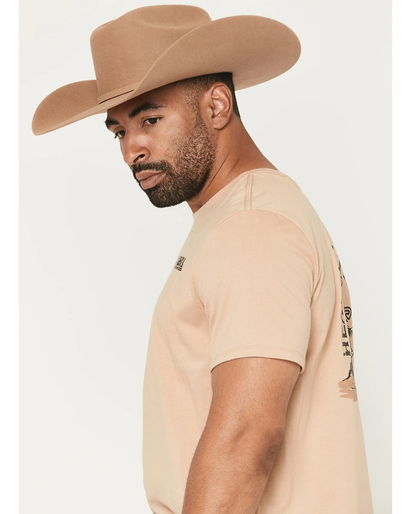 Rock & Roll Denim Men's Bronco Rider Short Sleeve Graphic T-Shirt