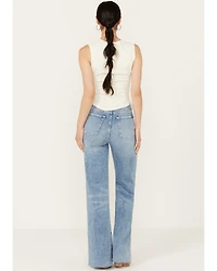 7 For All Mankind Women's Medium Wash Bailly Ultra High Rise Jo Trousers
