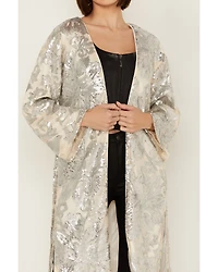 Sadie & Sage Women's Aura Sequin Floral Kimono