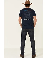 Cody James Men's Barn Sour Wash Jackson Slim Straight Stretch Denim Jeans