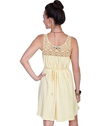 Scully Cantina Collection Scoop Neck Lace Sleeveless Dress