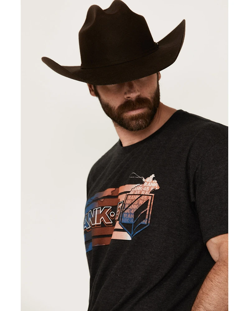 RANK 45® Men's Just Ride Short Sleeve Logo Graphic T-Shirt
