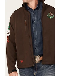 Cowboy Hardware Men's Mexico Flag Bull Softshell Zip Jacket