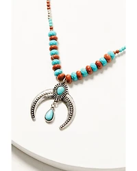 Shyanne Women's Canyon Sunset Crescent Tassel Necklace