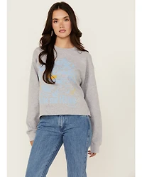 Bohemian Cowgirl Women's Country Road Cropped Sweatshirt