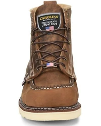 Carolina Men's 6" Domestic AMP USA Wedge Moc Work Boots - Steel Toe