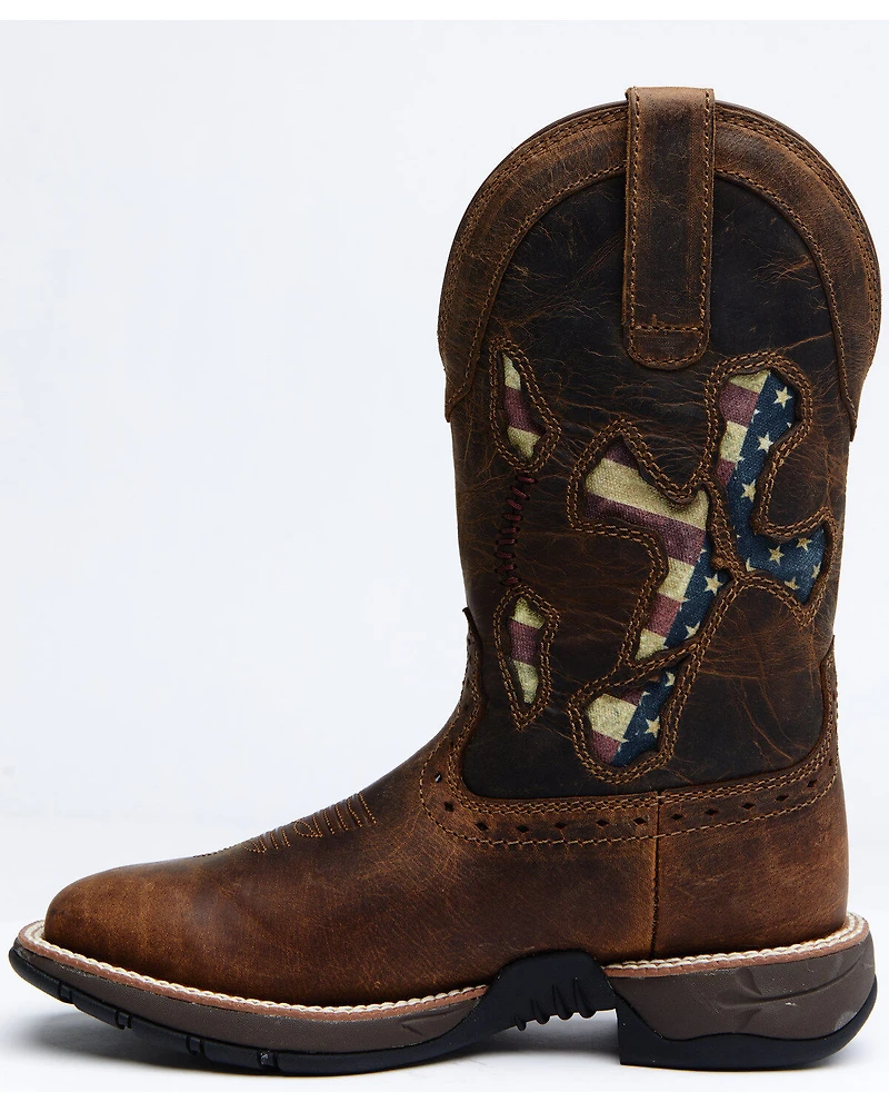RANK 45® Women's Lite Flag Western Performance Boots - Broad Square Toe