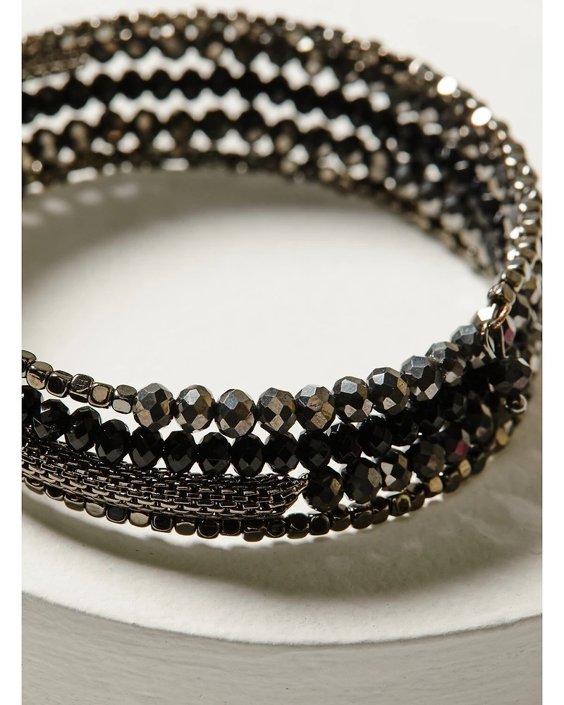Shyanne Women's Enchanted Forest Spiral Statement Bracelet Set