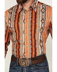 Wrangler Men's Checotah Long Sleeve Snap Western Shirt - Tall