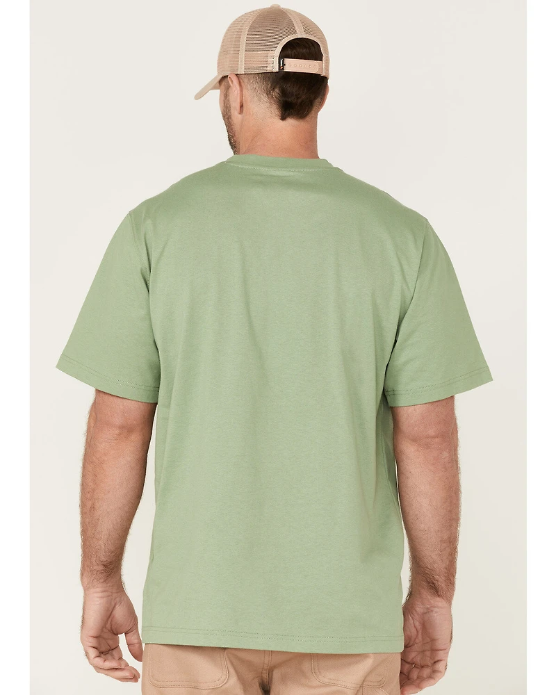 Hawx Men's Solid Loden Force Heavyweight Short Sleeve Work Pocket T-Shirt