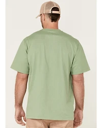Hawx Men's Solid Loden Force Heavyweight Short Sleeve Work Pocket T-Shirt