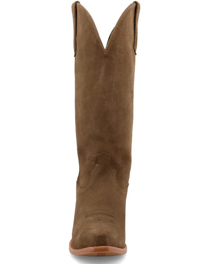 Black Star Women's Addison Suede Tall Western Boots - Snip Toe
