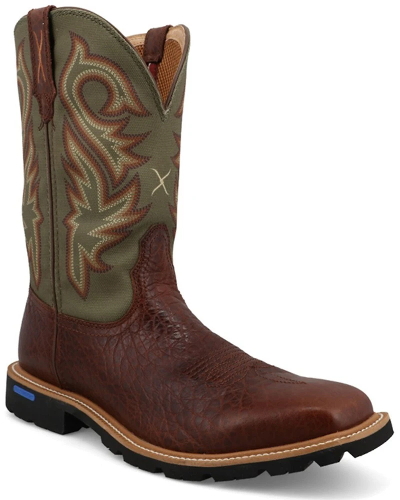 Twisted X Men's Tech Performance Western Boots - Broad Square Toe