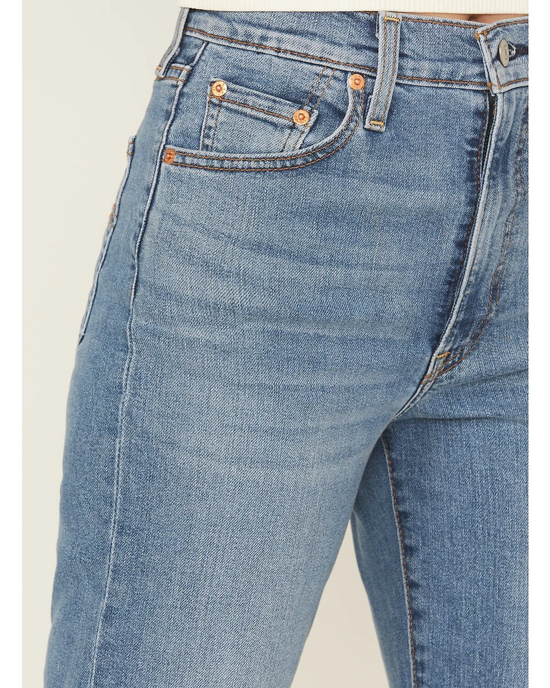 Levi's Women's So Nice Medium Wash Ribcage Stretch Denim Jeans