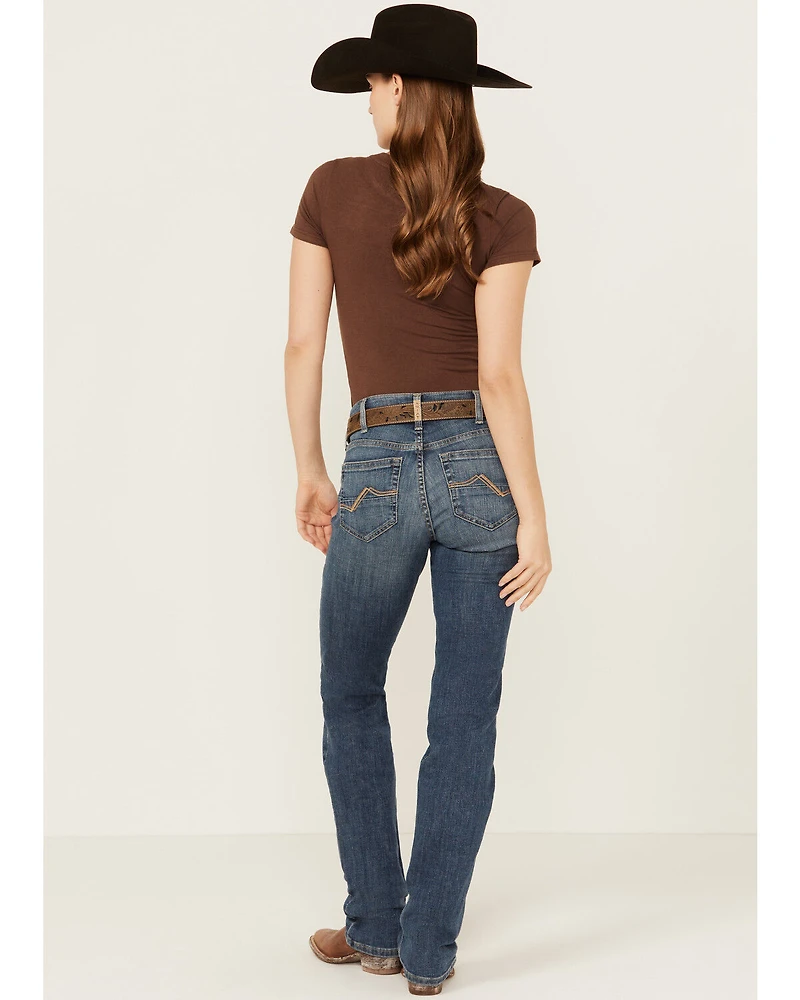 Ariat Women's Abigail Dark Wash Perfect Rise Straight Stretch Denim Jeans