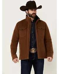 Rock & Roll Denim Men's Solid Twill Zip-Up Jacket