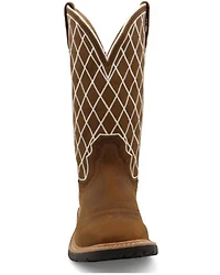 Twisted X Women's Distressed Brown Western Work Boots - Soft Toe