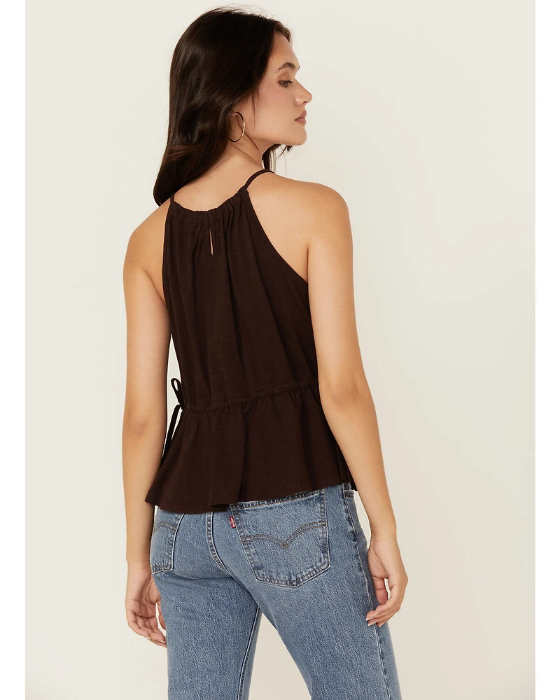 Shyanne Women's Embroidered Side Tie Tank Top