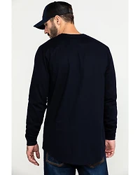 Hawx Men's FR Solid Long Sleeve Pocket Henley Work Shirt - Big