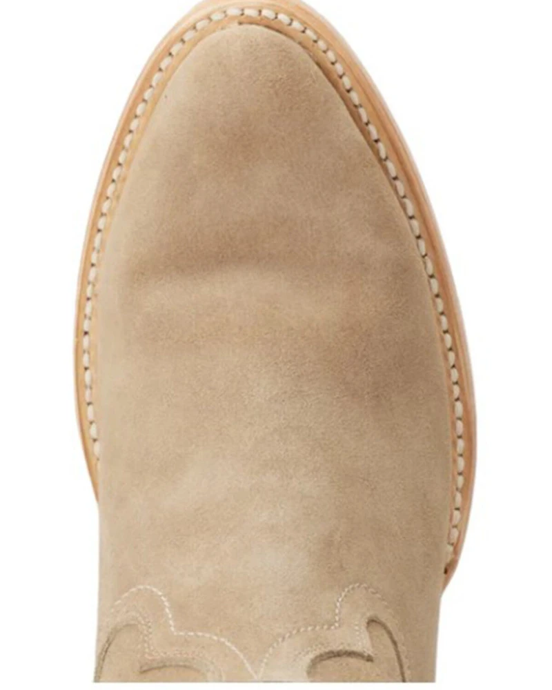 Lane Women's Plain Jane Midi Suede Western Boots - Round Toe