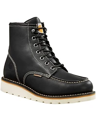 Carhartt Women's Black Wedge Sole Waterproof Work Boots - Soft Toe