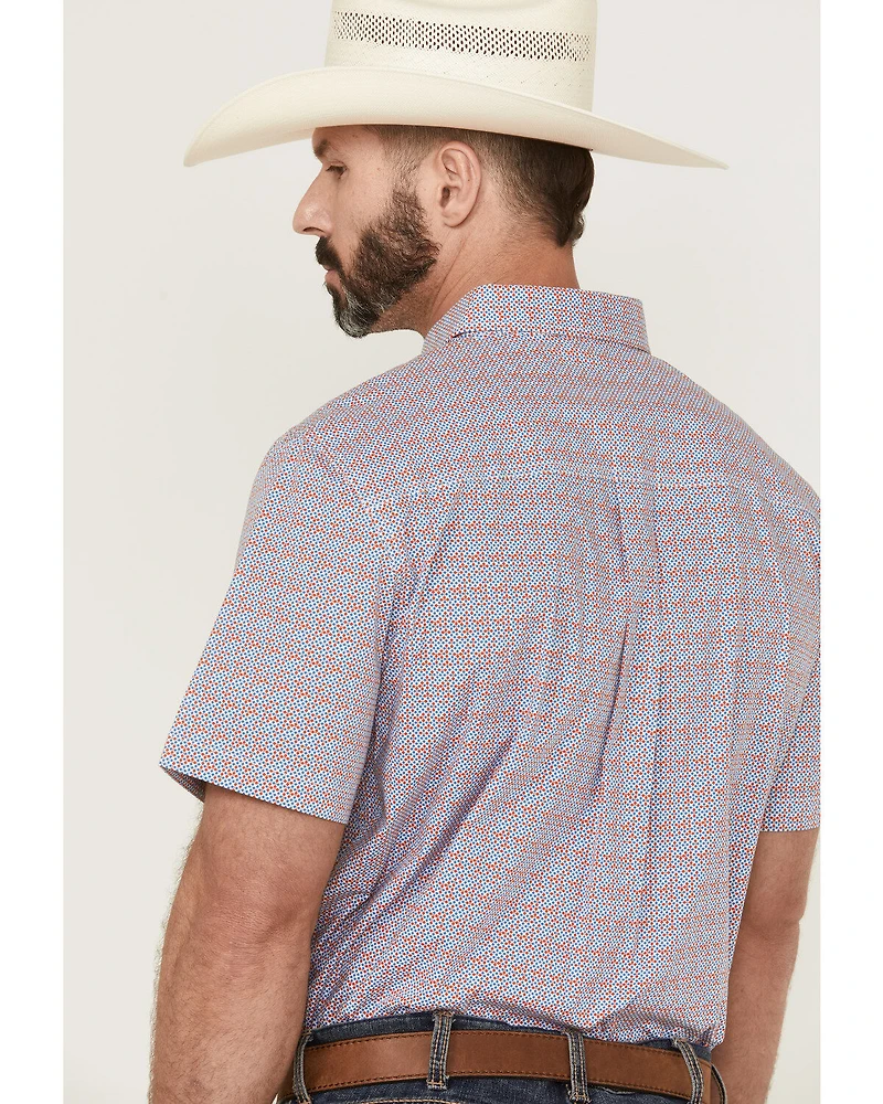 RANK 45® Men's Dude Ranch Geo Button-Down Western Shirt