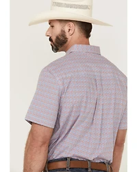 RANK 45® Men's Dude Ranch Geo Button-Down Western Shirt