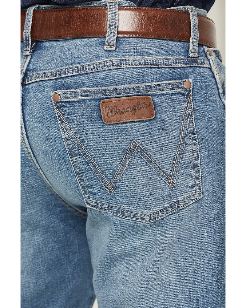 Wrangler Retro Men's 88MWZ Medium Wash Gralin Slim Straight Stretch Denim Jeans