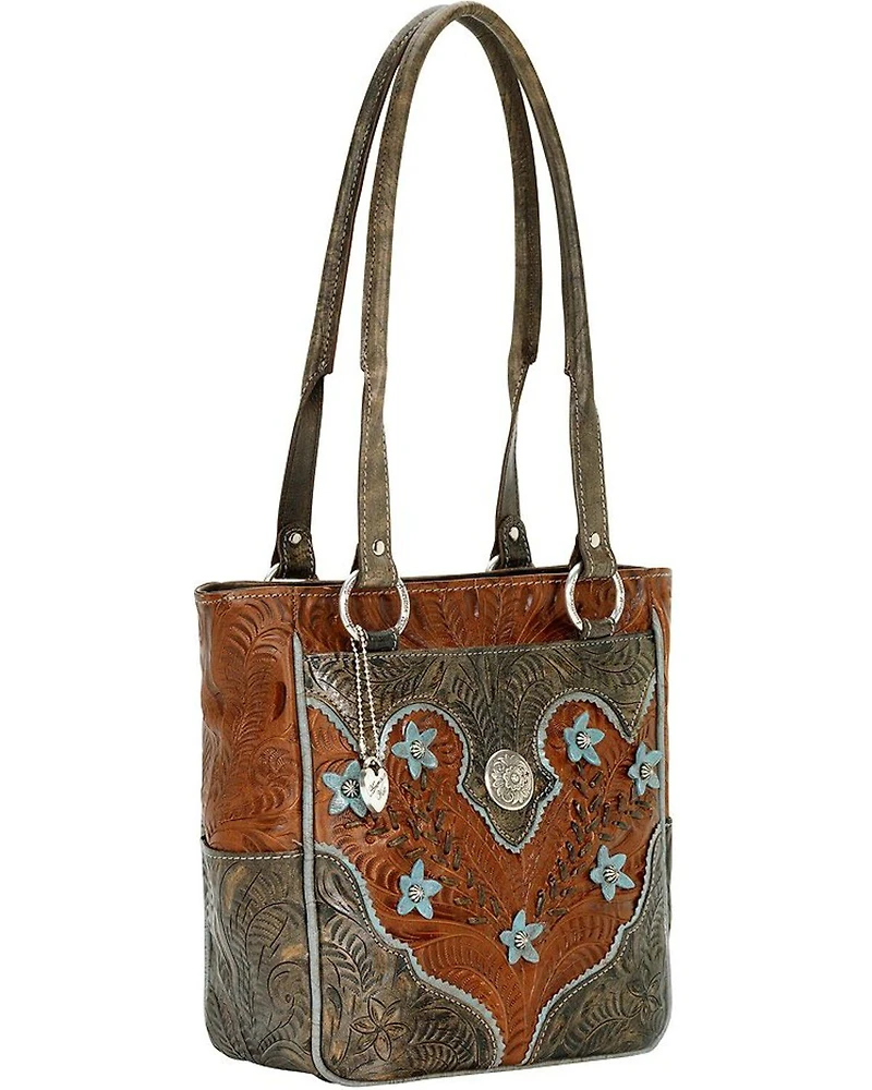 American West Desert Flower Zip Top Tote