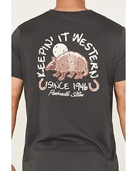 Panhandle Slim Men's Armadillo Short Sleeve Graphic T-Shirt