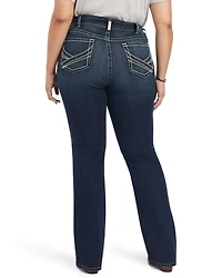 Ariat Women's R.E.A.L. Medium Wash Mid Rise Lexi Slim Stretch Bootcut Jeans - Plus