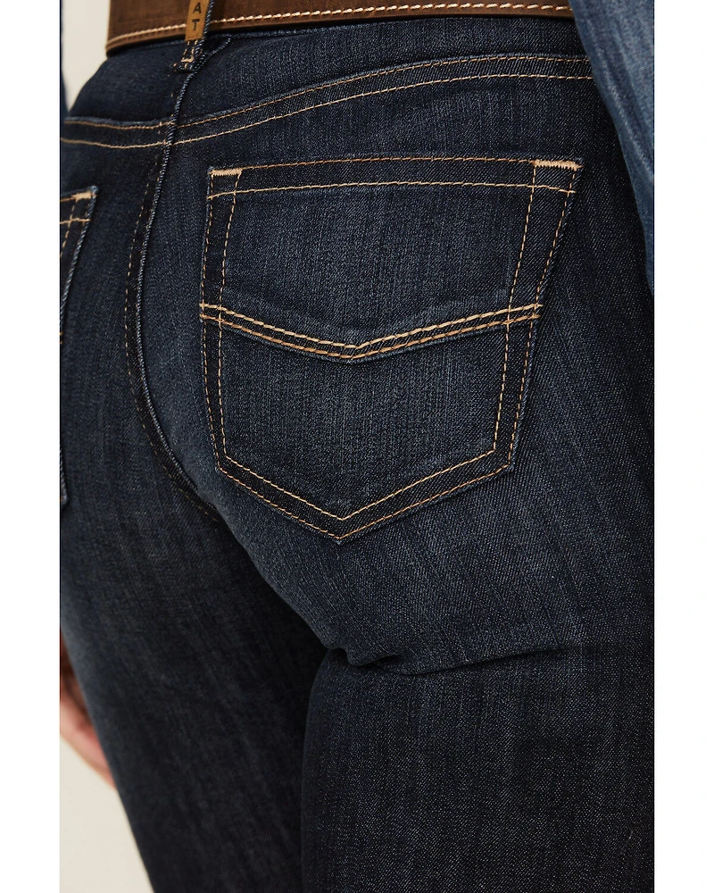 Ariat Women's Dark Wash Ophelia Prefect Rise Trouser Denim Jeans