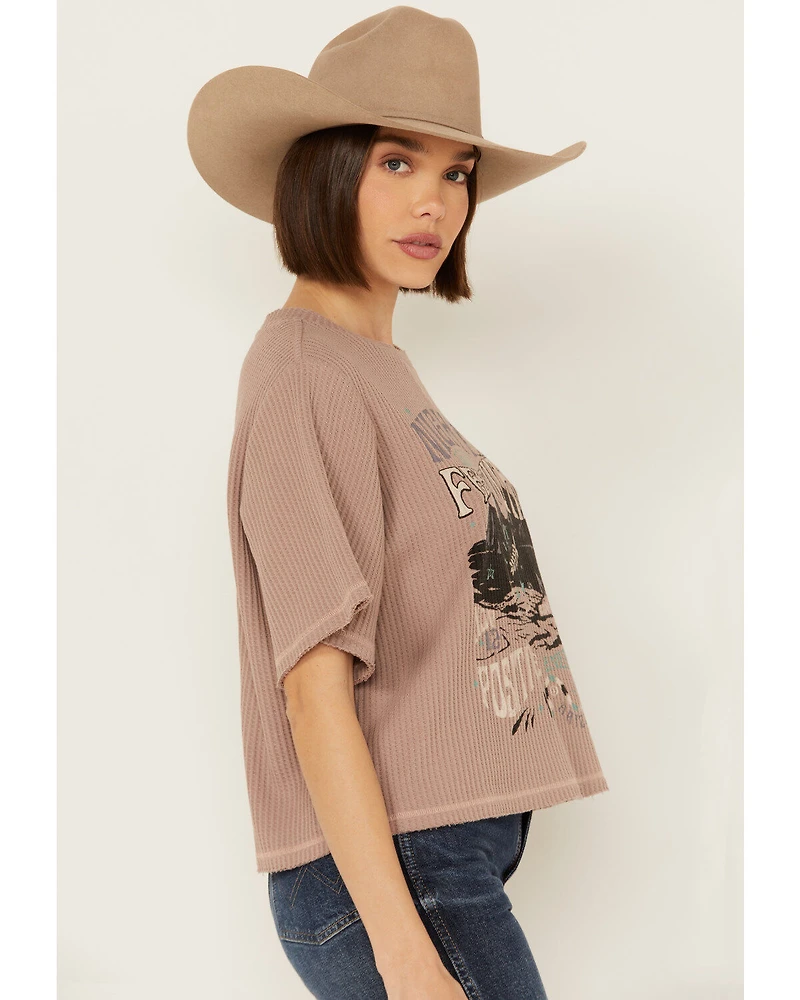 Cleo + Wolf Women's Adrian Boxy Cropped Graphic Tee