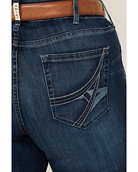 Ariat Women's Dark Wash Ariana Mid Rise Bootcut Stretch Denim Jeans - Plus